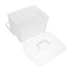 Plastic Organizer Portable Medicine Storage Box with Lid and Handle view 1