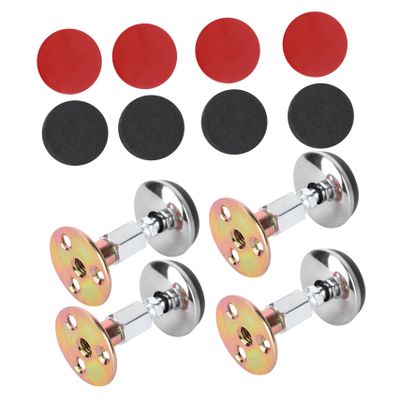 PRETYZOOM Bedside Fixator 4pcs Stainless Steel Adjustable Stabilizer