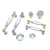 Suojim Pulls Handles 4PCS Gold Chrome Cabinet Handles Drawer Single Hole Knobs Luxury Wardrobe Dresser Pulls for Drawer Closet Cupboard Kitchen(Yellow) view 1