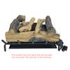 Americangaslogs 1824 Inch Vented Gas Log Set, Adjustable Flame Gas Fireplace Burner Set with Manual Control(Manual Valve, 24 inch Natural Oak) view 2