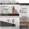BERISSA No Tool No Drill Roman Shades,Free-Stop,Blackout.SY Blue.71W x 72H view 2