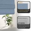 BERISSA No Tool No Drill Roman Shades,Free-Stop,Blackout.SY Blue.71W x 72H view 4