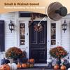 TFXXSJWY Suction Cup Wreath Hanger, Suction Cup Hooks for Front Door/Glass Window/Over Door, Christmas/Thanksgiving/Halloween/July 4th / Easter/Valentine/Spring/Summer/Fall (Walnut, 4-Pack) view 3