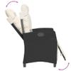 Garden Dining Set Black PE Rattan Large Adjustable Footrests,Black,104.06kg/228.932ib,3212887 view 4