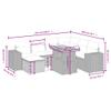 Garden Sofa Set Black with Cream White Cushions,Black,139.11kg/306.042ib,3272750 view 2