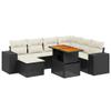 Garden Sofa Set Black with Cream White Cushions,Black,139.11kg/306.042ib,3272750 view 3
