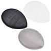 NICENEEDED 3 PCS Teardrop Fascinator Hat Base, 3.9 x 5.5 Inch Linen Mesh Millinery Base, Sinamay Cocktail Hat Making Supplies for Wedding Party view 1