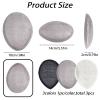 NICENEEDED 3 PCS Teardrop Fascinator Hat Base, 3.9 x 5.5 Inch Linen Mesh Millinery Base, Sinamay Cocktail Hat Making Supplies for Wedding Party view 2