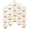 Table Numbers 20 Pcs Wedding Seating Plan Cardboard Numbers To Fill Plates Table Holders Decor view 1