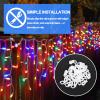 EQUIJUANCE Christmas Light Clips Hangers - Mighty Gutter Clips for Christmas Decoration String Lights Weatherproof - Easy & Quick Installation (60, White) view 3