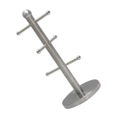 PRETYZOOM Stainless Steel Mug Hanging Rack, Cup Holder 6-Claw