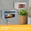 YOSMAKIY 2pcs Car Garage Key Holder for Wall Small Mini Garage with Opening Door Light Grey and White view 4