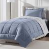 Nestl 7 Piece Twin Comforter Set  Stone Blue Reversible Bed in a Bag  Complete Twin Size Bedding Set with Sheets, Set of 2 Cooling Pillows, Pillowcase and Sham view 2