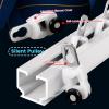 Aluminum Curtain Track Heavy Duty Ceiling or Side Curtain Rail System Silent Sliding Room Divider Curtains Rod for Living Bedroom Kitchen(Blue-Ceiling,9.1 ft//2.80 m) view 3