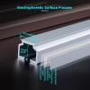 Aluminum Curtain Track Heavy Duty Ceiling or Side Curtain Rail System Silent Sliding Room Divider Curtains Rod for Living Bedroom Kitchen(Blue-Ceiling,9.1 ft//2.80 m) view 4