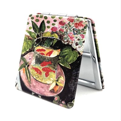 Aeisage Goldfish Gift Mirrors Small Colorful Travel Mirror Magnifying Lipstick Mirror Foldable Great Great Gifts for Fauvism Art Lovers