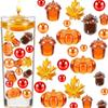 Fall Vase Filler,158 Pcs Acrylic Pumpkin Maple Acorn Fillers for Halloween Party Centerpieces Table Scatters Thanksgiving Harvest Autumn Decorations view 1