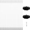 23-Piece Chimney Brush Kit with 20 Flexible Rods, 2 Brush Heads, Drill Attachment for Vent and Fireplace Cleaning view 3