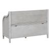 COMHOMFORT Rustic Style Solid Wood Entryway Multifunctional Storage Bench with Safety Hinge (Gray Wash+ Beige) view 4