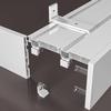 Curtain Pelmet Box Double Curtain Track Rod Ceiling/wall Mount Three-in-One Room Divider for Living Room Bedroom Hotel Villa(Top-Loading,3.4m(11.2ft)) view 4