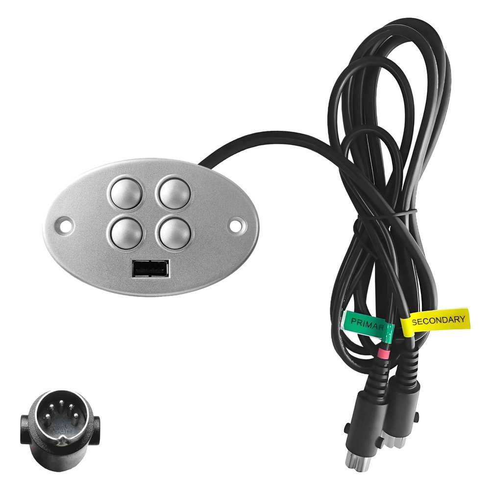 Ecdtrans CTR UR2 01 Recliner Remote Replacement Lift Chair for Raffel Systems 4 Button 5 Pin Hand Control Replacement with USB