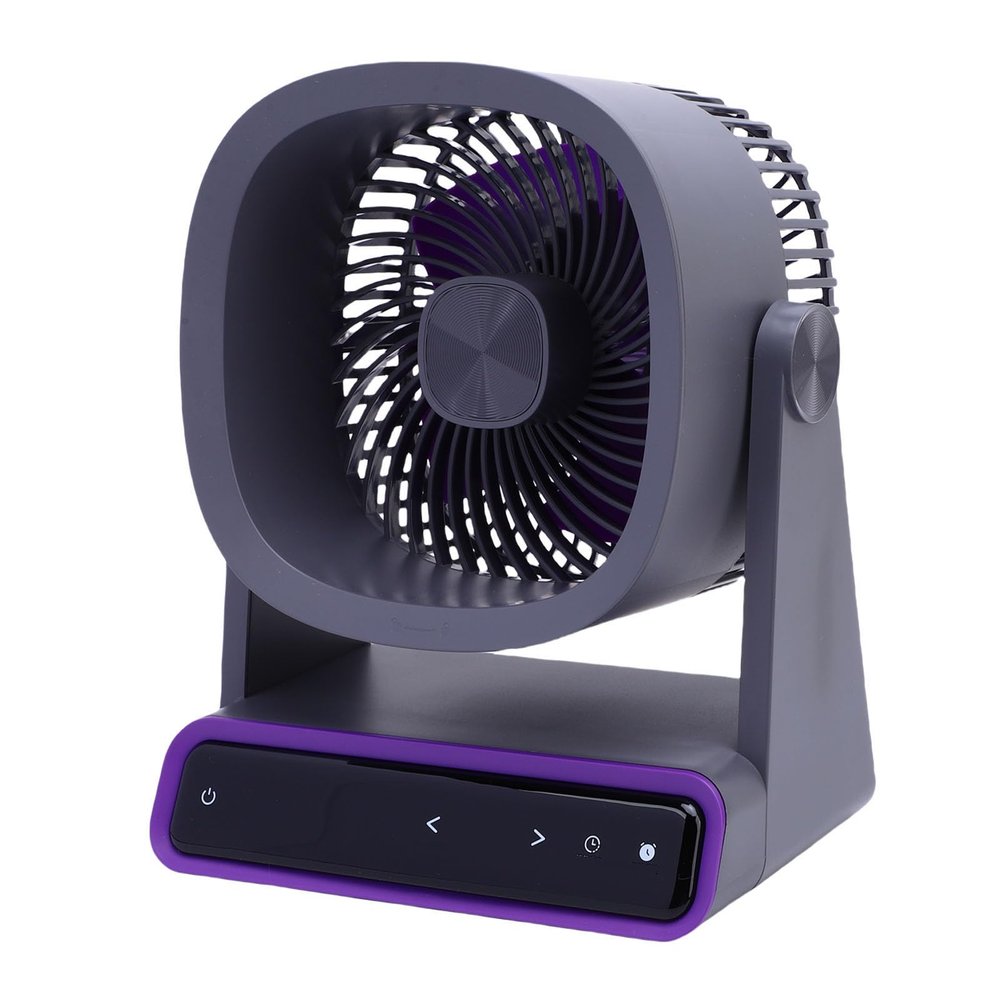 Diydeg Quiet Cooling Fan, Wall Hanging Fan Control USB Rechargeable for Office Outdoor Camping (Type 1)