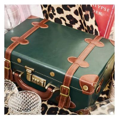Vintage Suitcase, Vintage Storage Trunk, Photography Props Travel Storage Box Small Suitcase for Home Decoration Window Decorations