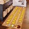 Yellow Bee Rugs for Kids Bedroom, 2x7ft, Cartoon Cute Little Bee Wood Grain Number ABC Alphabet Area Rug, Easy-Washing Children's Educational Carpet for Toddlers 1-6 Boys Girls view 2