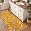Yellow Bee Rugs for Kids Bedroom, 2x7ft, Cartoon Cute Little Bee Wood Grain Number ABC Alphabet Area Rug, Easy-Washing Children's Educational Carpet for Toddlers 1-6 Boys Girls view 4