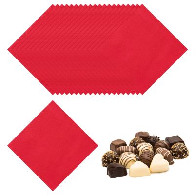 uxcell 400 Pcs Foil Candy Wrappers, 3.1" x 3.1" Chocolate Wrappers Square Candy Wrapping Papers for Food Packaging Wedding Tea Party Decoration, Red (Orange Peel)