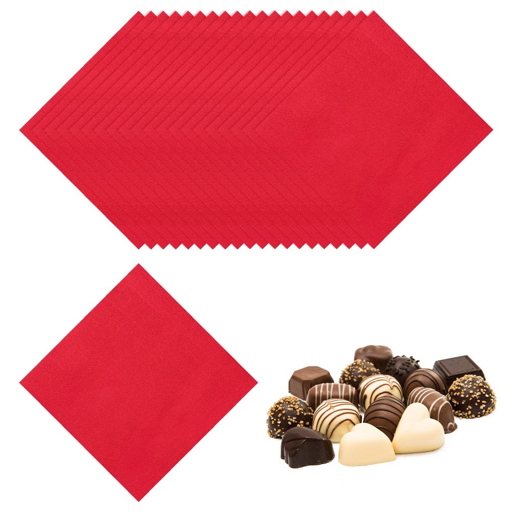 uxcell 400 Pcs Foil Candy Wrappers, 3.1" x 3.1" Chocolate Wrappers Square Candy Wrapping Papers for Food Packaging Wedding Tea Party Decoration, Red (Orange Peel)