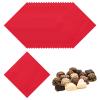 uxcell 400 Pcs Foil Candy Wrappers, 3.1" x 3.1" Chocolate Wrappers Square Candy Wrapping Papers for Food Packaging Wedding Tea Party Decoration, Red (Orange Peel) view 1