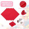 uxcell 400 Pcs Foil Candy Wrappers, 3.1" x 3.1" Chocolate Wrappers Square Candy Wrapping Papers for Food Packaging Wedding Tea Party Decoration, Red (Orange Peel) view 3
