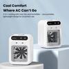 3-in-1 Portable Air Conditioner Fan, Mini Air Cooler & Humidifier with 2 Speeds, Rechargeable & Quiet, for Desk, Bedroom, Office, Car & Small Room Cooling(Green) view 2