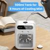 3-in-1 Portable Air Conditioner Fan, Mini Air Cooler & Humidifier with 2 Speeds, Rechargeable & Quiet, for Desk, Bedroom, Office, Car & Small Room Cooling(Green) view 4
