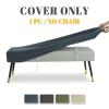 88JUNYh Stretch Dining Bench Cover 1PC Polar Fleece Stretch Bench & Piano Stool Cover, Universal Seat Protector for Bedroom(Color 1) view 2