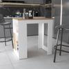 Kitchen Island with Open Compartment and Cabinet in White,for Kitchen view 1