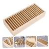 Creative Wood Headband Storage Box with 20 Compartments, Yellow view 3