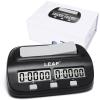 LEAP Chess Clock Digital Chess Timer Professional for Board Games Players Count Up/Down Timer with Alarm Function Black (Official Store) view 1