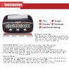 LEAP Chess Clock Digital Chess Timer Professional for Board Games Players Count Up/Down Timer with Alarm Function Black (Official Store) view 3