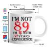 1937 89th Birthday Gifts for Women Men, Turning 89 Years Old Birthday Gift Coffee Mug, Funny 89th Birthday Gifts Ideas - Fathers Day Mothers Day Christmas Birthday for Mom, Dad, Grandma, Grandpa view 2