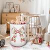 HKTZM Coquette Bow Strawberry Laundry Basket, Toybox for Girls, Cute Strawberry Laundry Basket Hamper Waterproof Collapsible Clothes Toys Storage Bin Organizer for Bedroom Bathroom Girls Room Dorm view 2