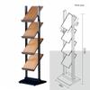 ERoomQ Floor Newspaper Rack Floor Newspaper Rack 4 Layers-A4 Magazine Rack Brochure Vertical Multi-Layer Information Rack Display Rack Floor-Standing Magazine Rack view 2