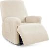 88JUNYh Recliner Chair Covers 1 Seat Spandex Jacquard Recliner Sofa Slipcover Stretch Couch Cover with Elastic Bottom Design(Beige) view 1