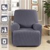 88JUNYh Recliner Chair Covers 1 Seat Spandex Jacquard Recliner Sofa Slipcover Stretch Couch Cover with Elastic Bottom Design(Beige) view 4