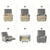 88JUNYh Recliner Chair Covers Solid Color 4PCS Single Slipcovers Spandex Non-Slip Machine Washable Furniture Protector(Dark Gray) view 4