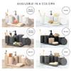 ZCCZ Gray Bathroom Accessories Set 6 Pieces - Toothbrush Holder, Lotion Dispenser, Qtip Container, Vanity Tray, Tumbler - Countertop Organizer for Bathrooms - Elegant and Functional Dcor Set view 4