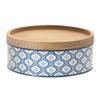 Melrose International Canister (Set of 2) 9" D x 4" H, 11" D x 4.25" H Iron/Wood view 3