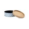 Melrose International Canister (Set of 2) 9" D x 4" H, 11" D x 4.25" H Iron/Wood view 4