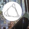 kowaku Triangle Hook for Tent Lighting, Stainless Steel Camping Accessory for Outdoor Use, Argent view 4
